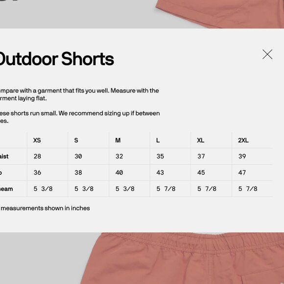 A24 Red Outdoor Shorts - Picture 7 of 7